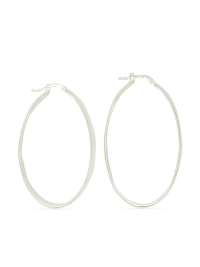Jil Sander Raw Wildness Earrings In Silver