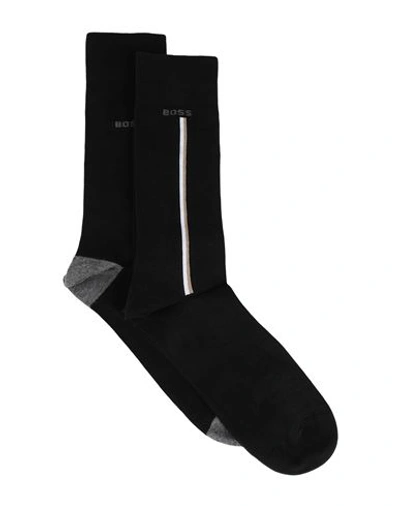 Hugo Boss Boss Man Socks & Hosiery Black Size Onesize Cotton, Polyamide, Elastane