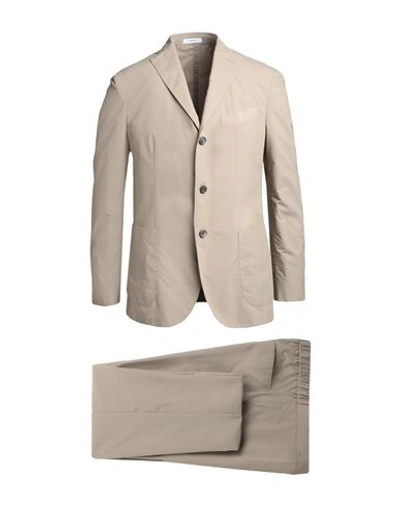 Boglioli Man Suit Beige Size 42 Cotton, Polyester