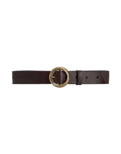 8 By Yoox Leather Belt Woman Belt Cocoa Size Xxl Bovine Leather In Brown