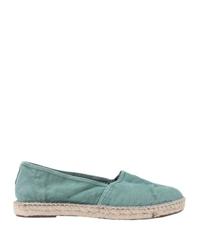 Natural World Woman Espadrilles Sage Green Size 9 Organic Cotton