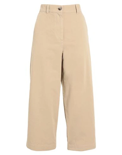 Arket Woman Pants Sand Size 6 Cotton, Linen In Beige