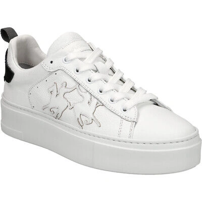 Pre-owned La Martina Sneaker Lfw221.501.3610, Glattleder, Weiss, Damen