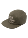 Maison Kitsuné Logo-print Cotton Cap In Green