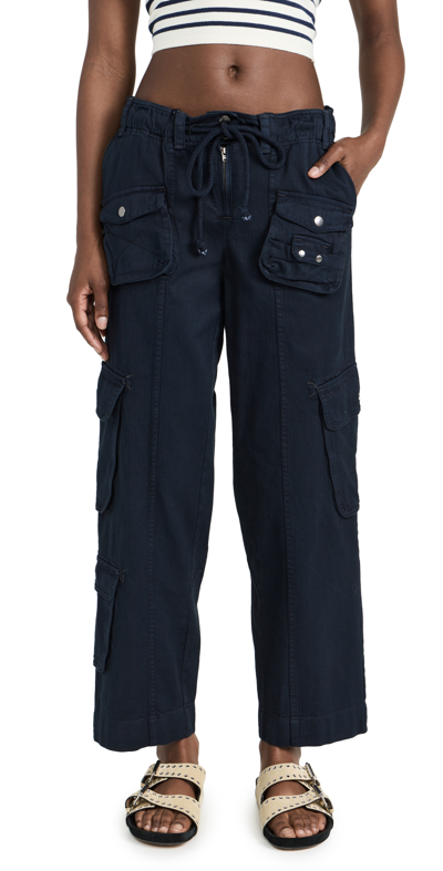 Free People Tahiti Cargo Pants In Black