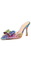 Nalebe Dimante Mules 90mm In Rainbow Glitter Collection In Open Misce