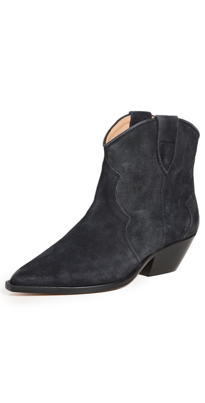 Isabel Marant Dewina Booties In Faded Black