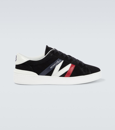 Moncler Monaco M Low Top Trainers In Black