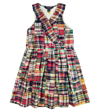POLO RALPH LAUREN CHECKED TIERED COTTON DRESS
