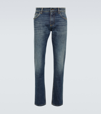 Dolce & Gabbana Straight Jeans In Blue