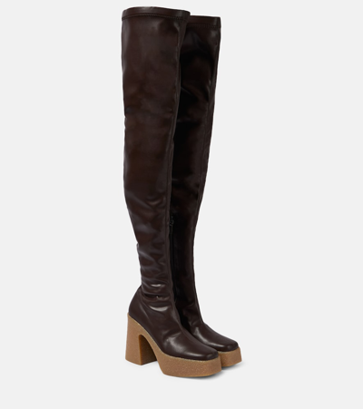 Stella Mccartney Over-the-knee Boots In Brown