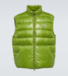 Moncler Aube Recycled-shell Quilted Down Gilet In Green