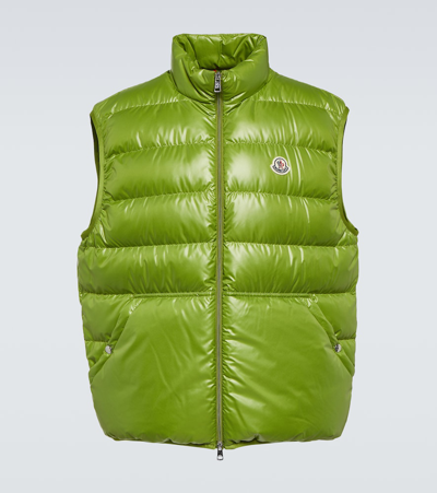 Moncler Aube Recycled-shell Quilted Down Gilet In Multi-colored