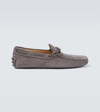 Tod's Moccasin Rubber In Grey