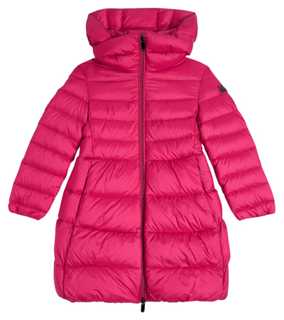 Il Gufo Kids' Quilted Down Coat In Red