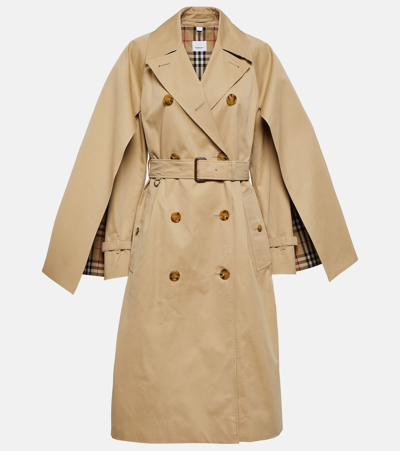 Burberry Brookwood Trench Coat In Beige