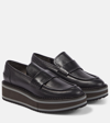 CLERGERIE BAHATI LEATHER PLATFORM LOAFERS