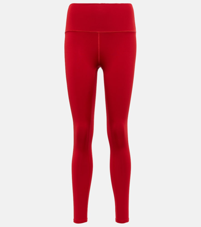 Alo Yoga Airlift 7/8 High-rise Leggings In Red