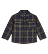 Il Gufo Quilted Checked Puffer Jacket In Green