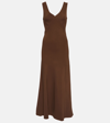 ASCENO BORDEAUX SLIP DRESS