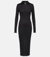 Brunello Cucinelli Cashmere And Silk-blend Midi Dress In Grey