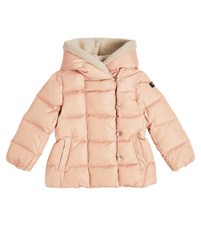 Il Gufo Kids' Quilted Down Jacket In White