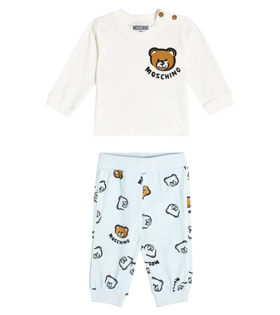 Moschino Baby Set Aus Sweatshirt Und Jogginghose In Multicoloured