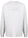 Alexander Wang Long Sleeve T-shirt In Grey