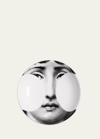 Fornasetti Tema E Variazioni No. 149 Round Ashtray In Black White