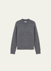 Jil Sander Luxurious Wool And Alpaca Blend Sweater With Regular Fit And Sophisticated Texture In Pebble