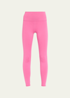Alo Yoga Alo Airbrush High Waist 7/8 Leggings In Paradise Pink