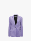 Jw Anderson Notched-lapels Button-fastening Blazer In Purple