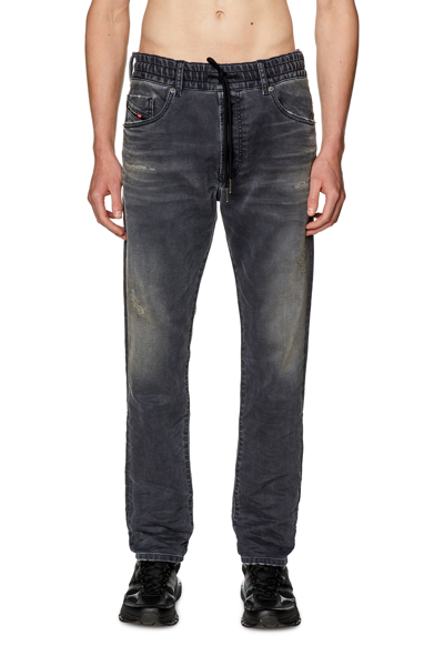 Diesel Tapered Krooley Jogg Jeans In Black