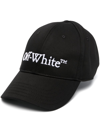 Off-white Logo-embroidered Baseball Cap In Black