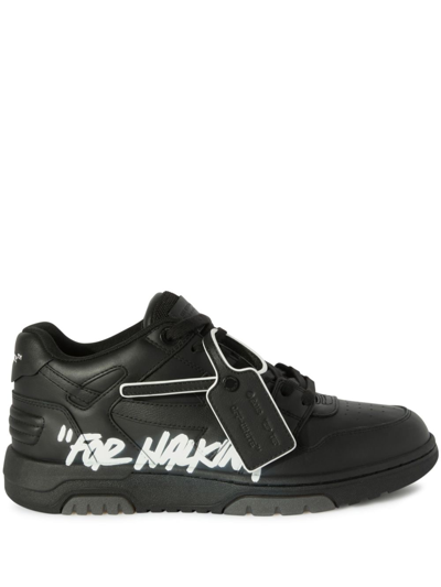 Off-white Out Of Office Low-top Sneakers In Black