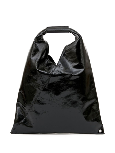 Mm6 Maison Margiela Japanese Small Tote Bag In Black