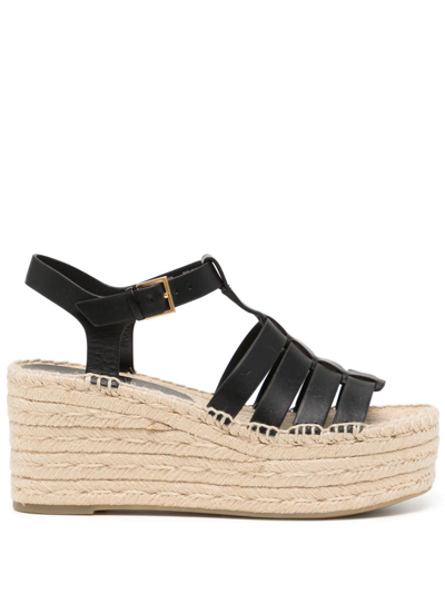 Tory Burch Fisherman Espadrille Wedge In Black