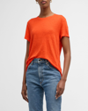 Frame Easy True Organic Linen T-shirt In Blush
