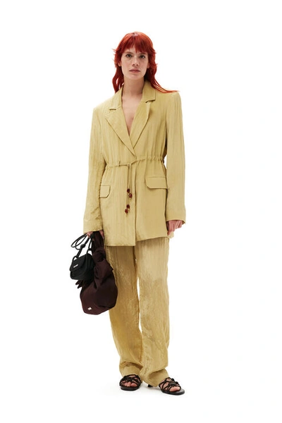 GANNI SHINY TECH BLAZER