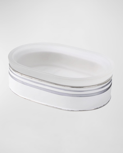 Mike & Ally Resort Oval Soap Dish In White
