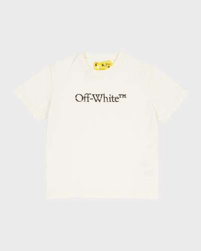 Off-white Kids' T恤  儿童 颜色 白色 In Beige