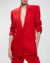 Alice And Olivia Johanna Boxy Blazer In Cinnamon