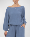 EVERYDAY RITUAL PENNY GAUZE OFF-SHOULDER TOP