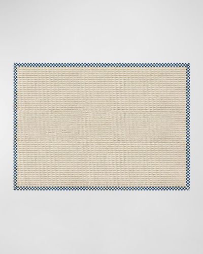 Mackenzie-childs Royal Cable Wool Sisal Rug, 8' X 10' In White