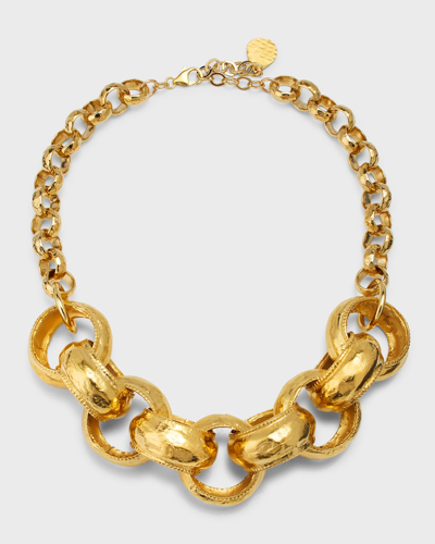 Devon Leigh Gold Mongolian Chain Necklace