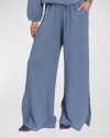 Everyday Ritual Riley Gauze Side-split Pants In Denim