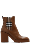 BURBERRY BURBERRY NEW ALLOSTOCK CHECK PANEL ANKLE BOOTS
