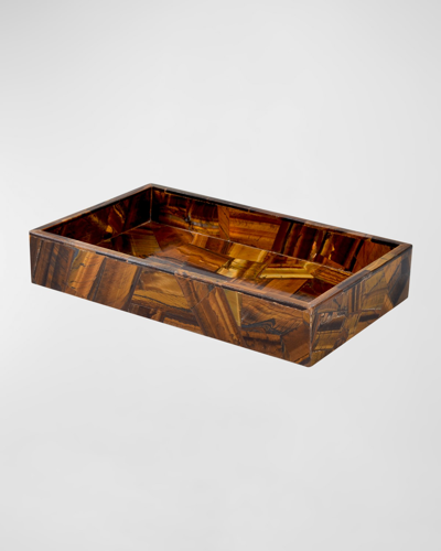 Mike & Ally Taj Random Tiger Eye Tray In Brown