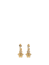 Versace La Medusa Earrings In Oro -crystal