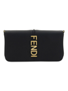 Fendi Wallet With Chain In Nero+oro Soft